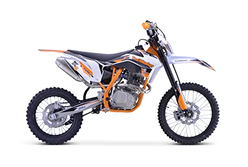 Trailmaster TM31 PRO 250, W/Head Light. 5 Speed Manual, 34 inch seat Height, Electric Start, Inverted Forks, Adjustable Shocks (Red)