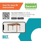 Backyard Discovery Beaumont 14x12 ft All Cedar Wood Pergola, Durable, Quality Supported Structure, Snow and Wind Supported, Rot Resistant, Backyard, Deck, Garden, Patio, Outdoor Entertaining
