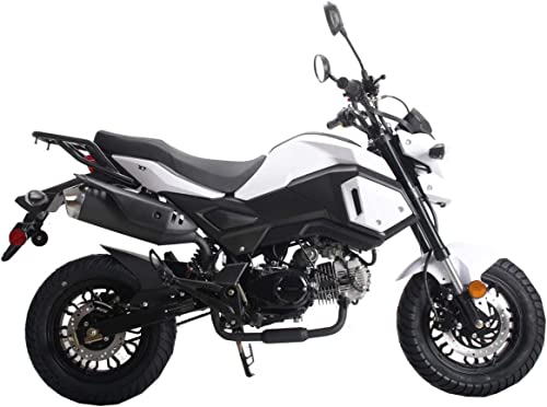 125cc Motorcycle Bike Dirt Bike NEW HELLCAT VADER 125 Gas Motorcycle Bike Street Bike Adults Dirtbike - WHITE color