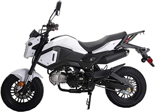 125cc Motorcycle Bike Dirt Bike NEW HELLCAT VADER 125 Gas Motorcycle Bike Street Bike Adults Dirtbike - WHITE color