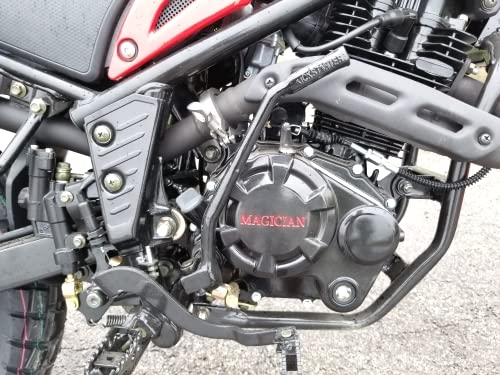 HHH 250cc Motorcycle Model RPS Magician 250cc Dual Sports Enduro 5 Speed Adult Motorcycle Street Bike (Black)