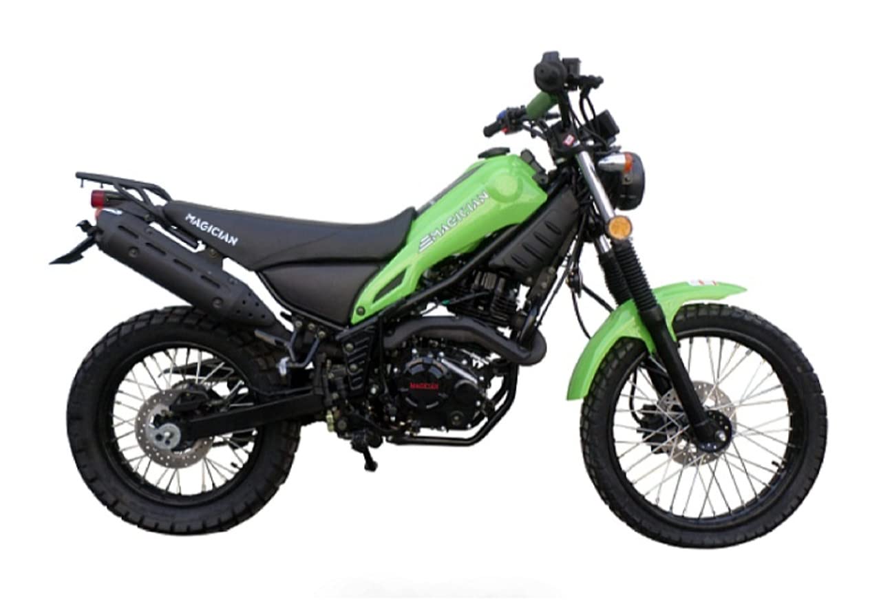 HHH 250cc Motorcycle Model RPS Magician 250cc Dual Sports Enduro 5 Speed Adult Motorcycle Street Bike (Black)