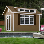 Handy Home Products Windemere 10x12 Do-it-Yourself Wooden Storage Shed with Floor