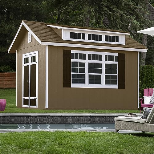 Handy Home Products Windemere 10x12 Do-it-Yourself Wooden Storage Shed with Floor