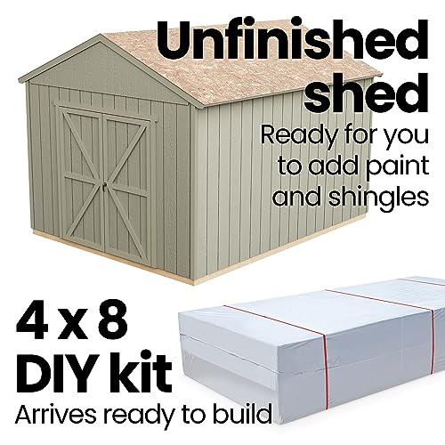 Handy Home Products Windemere 10x12 Do-it-Yourself Wooden Storage Shed with Floor