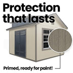 Handy Home Products Windemere 10x12 Do-it-Yourself Wooden Storage Shed with Floor