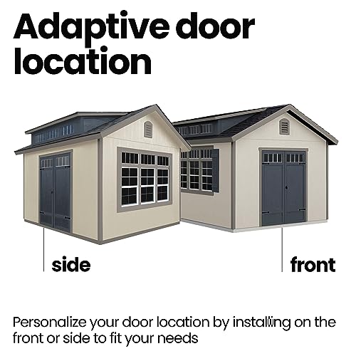 Handy Home Products Windemere 10x12 Do-it-Yourself Wooden Storage Shed with Floor