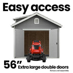Handy Home Products Windemere 10x12 Do-it-Yourself Wooden Storage Shed with Floor