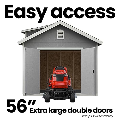 Handy Home Products Windemere 10x12 Do-it-Yourself Wooden Storage Shed with Floor