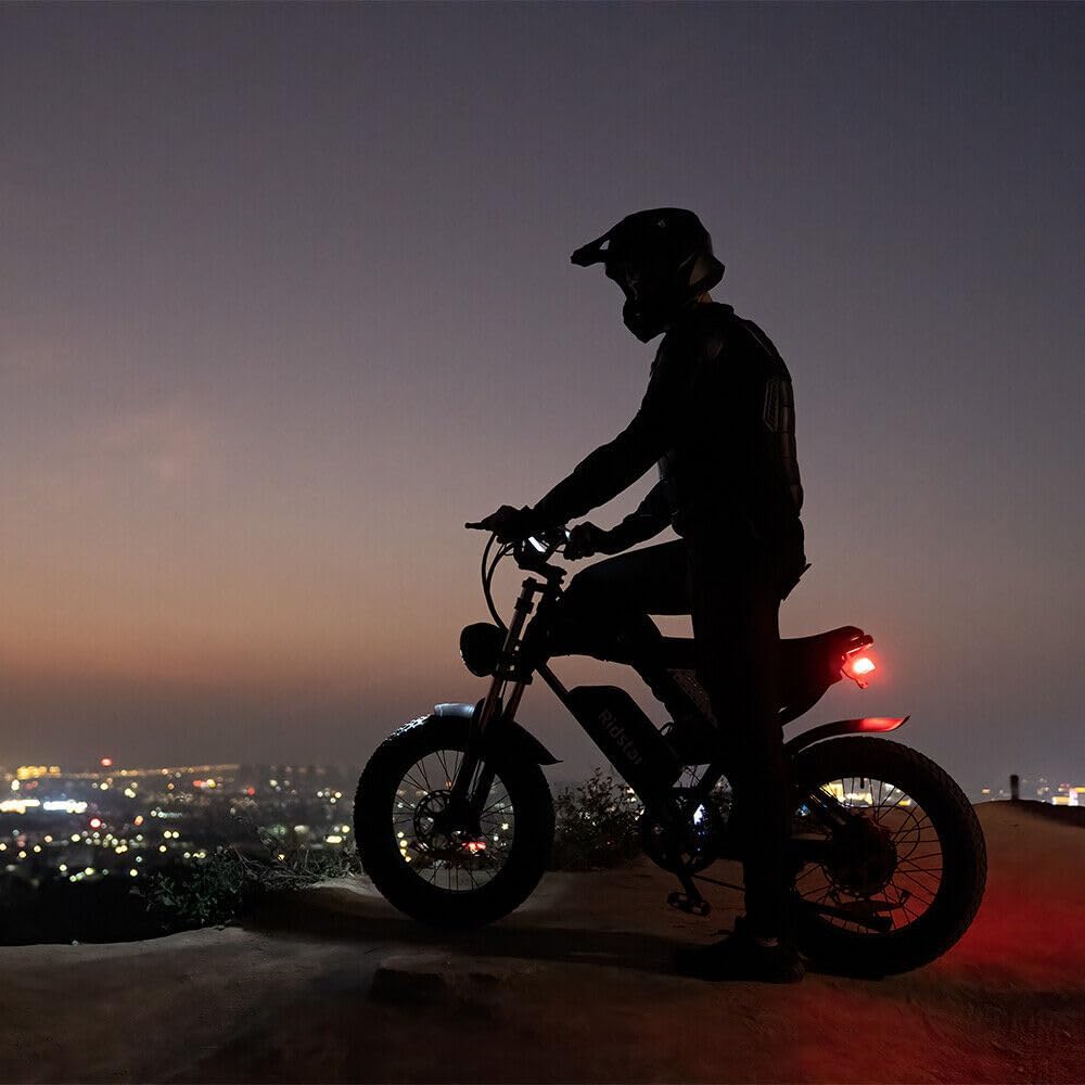 Bopzin Dual Motor Electric Bike, 2000W 37MPH Dirt Bike, 52V 40Ah Removable Battery, Max 180Miles Electric Motorcycle, 20" Fat Tire Ebike, 7-Speed & UL Bicicleta electrica para adultos
