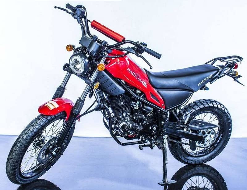 HHH 250cc Motorcycle Model RPS Magician 250cc Dual Sports Enduro 5 Speed Adult Motorcycle Street Bike (Black)
