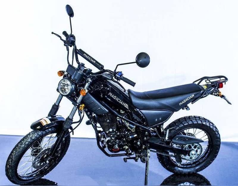 HHH 250cc Motorcycle Model RPS Magician 250cc Dual Sports Enduro 5 Speed Adult Motorcycle Street Bike (Black)