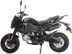 125cc Motorcycle Bike VADER 125 Dirt Bike 125cc Motorcycle Gas Bike 125cc Scooter Big Headlights (Black) (Factory Packaged)